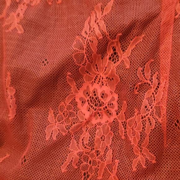 EUC DVF Beaded & Lace Black Red Midi Dress Sz 8 - Picture 8 of 8